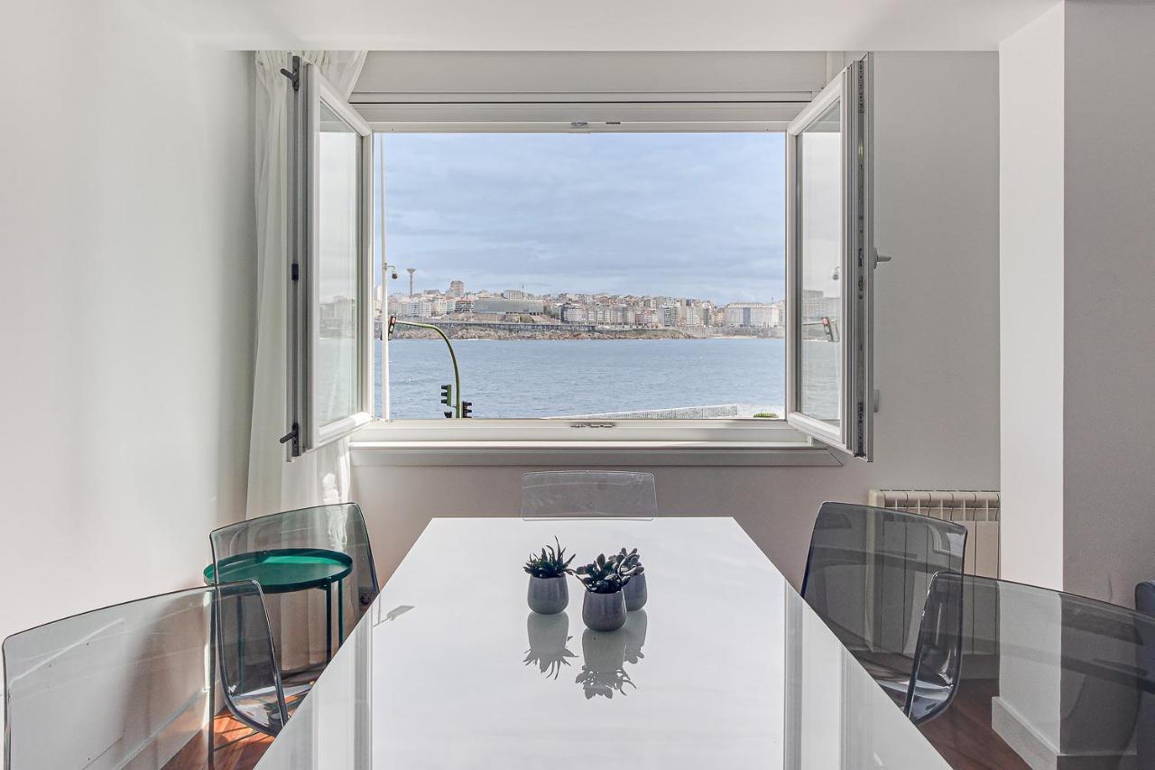 Riazor Ocean View Apartment A Coruña Exteriör bild